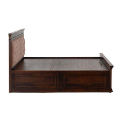 Royal Sheesham Wood Hydraulic Lift-Up Storage Bed