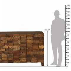 Omisha Maharani Print Block Storage Sideboard