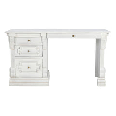 Vintage Belli White Solid Wood Writing Desk