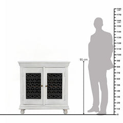Guru Handcrafted 2-Door Jail-Style Server Cabinet