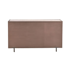 Adrian Mango Wood & Cane Sideboard with Marble Top