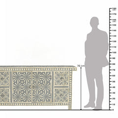 Kresley Bone Inlay Credenza Sideboard