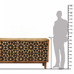 Liva Mango Wood Bone Inlay Chest