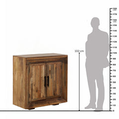 Uptown Rustic Framed Mango Wood Cabinet