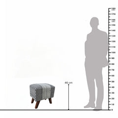 Annalise Wooden Upholstered Stool