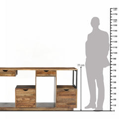 Cubist 4-Drawer Console Table