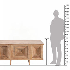 Patwin Carved Mango Wood Writing Desk