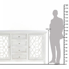 Lowell Louisa White Geometric Chest