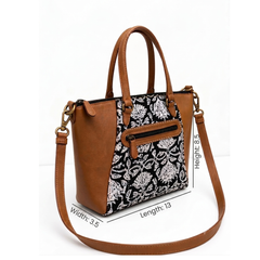 The Chestnut Floral Medium Tote
