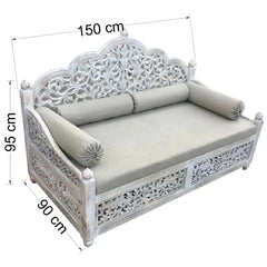 Hand Carved Day Bed