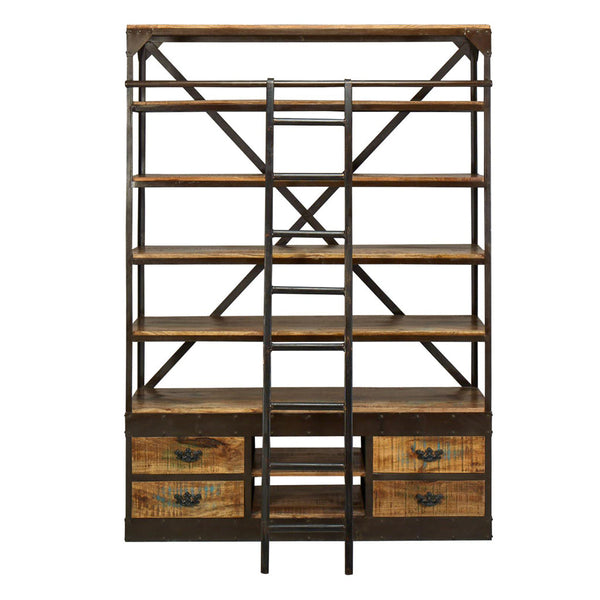 Neemrana Collection / Large Library Bookcase With 4 Drawers